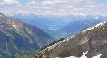 Tolle Ausblicke auf der Edelweiss-Spitze, bis hinunter zum Zeller See!