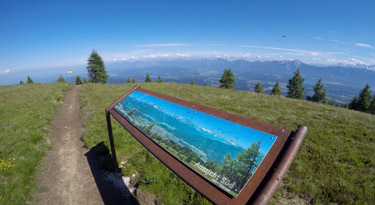 Der Rundumblick ist fantastisch und das Bergwetter auch