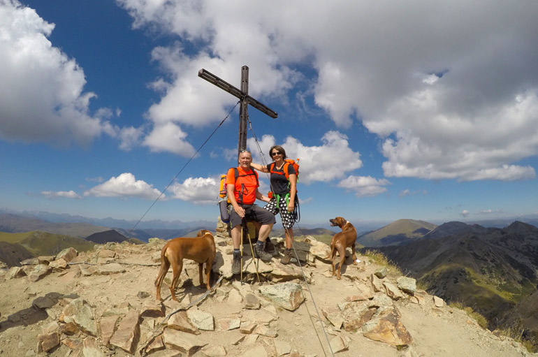 Dreamteam am Gipfel des großen Königstuhl 2.336m