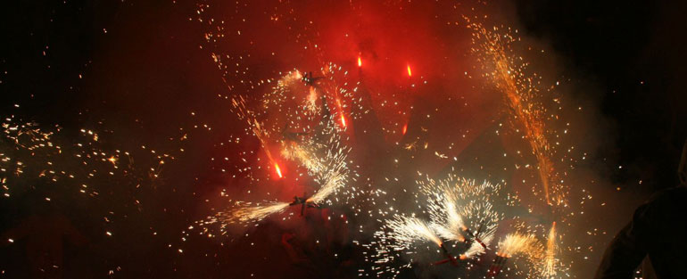 Der Funkenregen der Feuerteufel - immer wieder ein sehenswertes Spektakel!